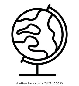 earth icon on transparent background