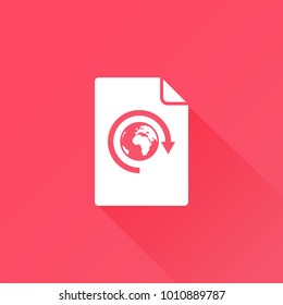 earth icon. planet sign