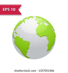 Earth Icon. Professional, pixel-aligned icon in realistic colors.