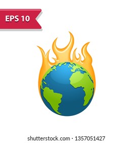 Earth Icon. Professional, pixel-aligned icon in realistic colors.