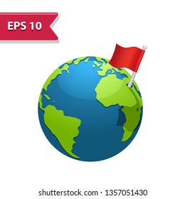 Earth Icon. Professional, pixel-aligned icon in realistic colors.