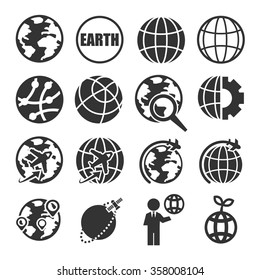 earth icon set