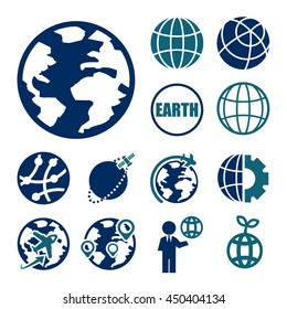 earth icon set