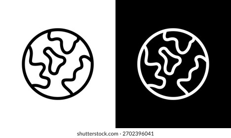 Tierra con diseño de conjunto de iconos