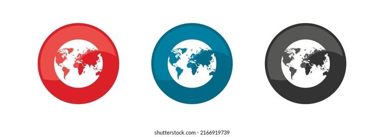 Earth. Earth icon set . illustration