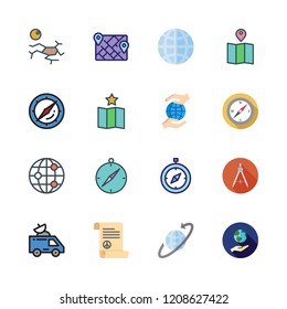 earth icon set. vector set about satellite, ecology, compass and drought icons set.