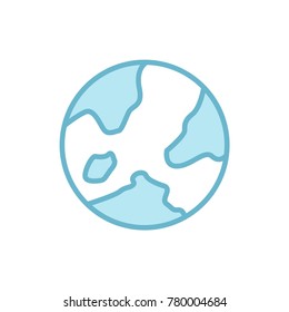 earth icon shady style
