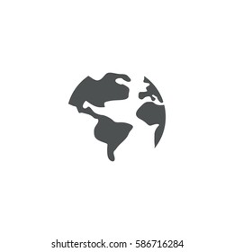earth icon. sign design