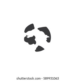 earth icon. sign design
