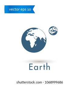 earth. earth icon. sign design. Vector EPS 10.