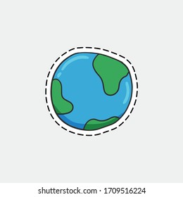 Bodensymbol-Vorlage bunter Vektorillustration