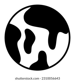Icono de la Tierra con fondo transparente