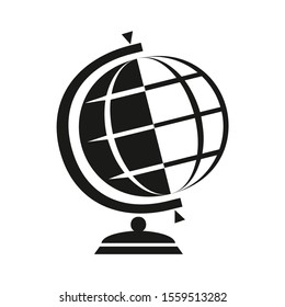 Sketch School Globe On Stand Map Stock Vector (Royalty Free) 1776408182 ...