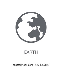 Earth icon. Trendy Earth logo concept on white background from Astronomy collection. Suitable for use on web apps, mobile apps and print media.