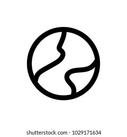 vector de icono terrestre