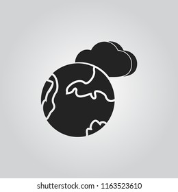 Earth icon vector