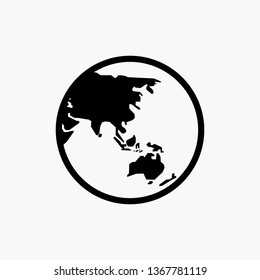 Earth icon vector