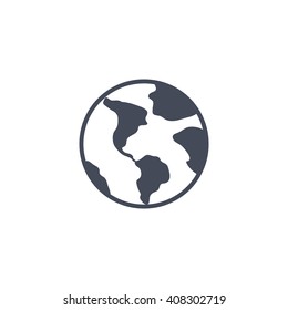 Earth Icon Vector. 