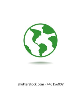 Earth Icon Vector.