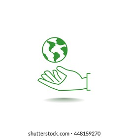 Earth Icon Vector.