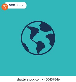 Earth Icon Vector.