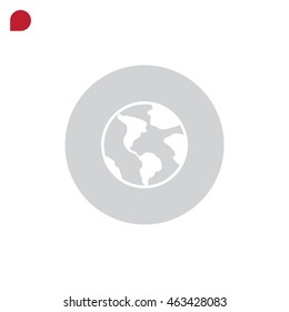 Earth Icon Vector.