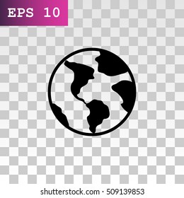 Earth Icon Vector.