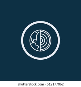 Earth Icon Vector.
