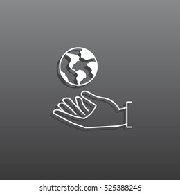 Earth Icon Vector.