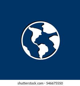 Earth Icon Vector.