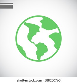 Earth Icon Vector.