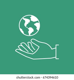 Earth Icon Vector.