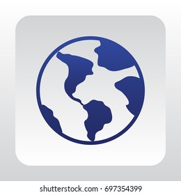 Earth Icon Vector.