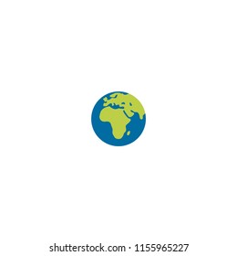 Earth icon. Vector earth. Africa map