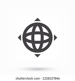 earth icon. Vector, Eps 10