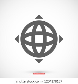 earth icon. Vector, Eps 10