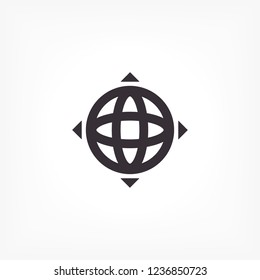 earth icon. Vector, Eps 10