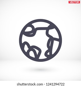 earth icon. Vector, Eps 10