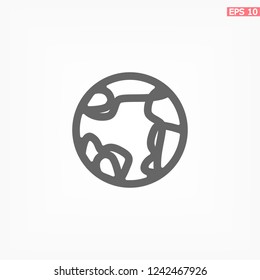earth icon. Vector, Eps 10
