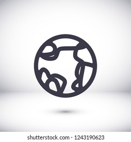 earth icon. Vector, Eps 10