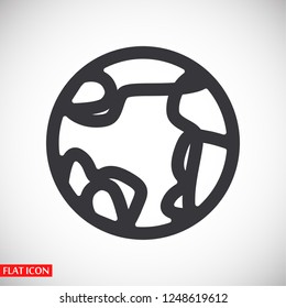 earth icon. Vector, Eps 10