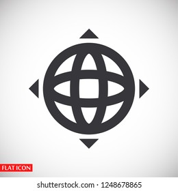 earth icon. Vector, Eps 10