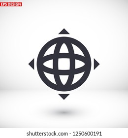 earth icon. Vector, Eps 10