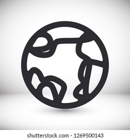 earth icon. Vector, Eps 10