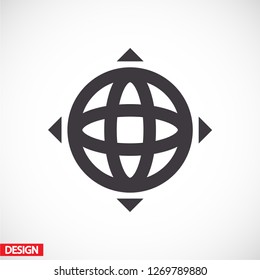 earth icon. Vector, Eps 10