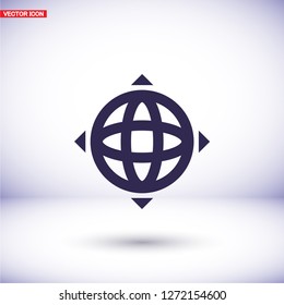 earth icon. Vector, Eps 10