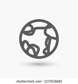 earth icon. Vector, Eps 10