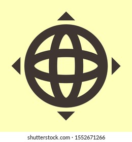 earth icon. Vector, Eps 10. Lorem Ipsum Flat Design