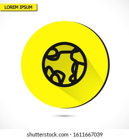 earth icon. Vector, Eps 10 . Lorem Ipsum Flat Design