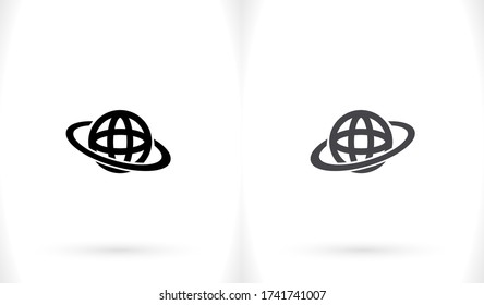 earth icon. Vector, Eps 10 . Lorem Ipsum Flat Design 